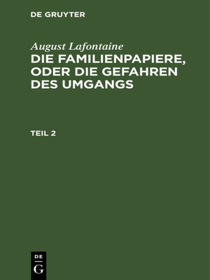 cover image of August Lafontaine